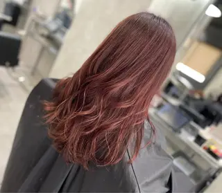 ロング カラー ヘアアレンジ VIM hairおもろまち店のヘアスタイル