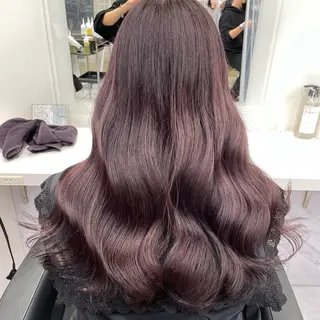 セミロング カラー *モデル募集🤍横浜 透明感カラー🫧のヘアスタイル