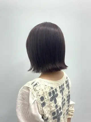 ショート 🌷ラベンダーピンク 顔まわり🌷ねいろのヘアスタイル
