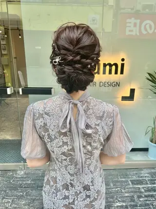 ロング カラー ヘアアレンジ 「sumi」 AMIのヘアスタイル