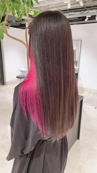 ロング カラー 渋谷:インナーカラー /🍒エリカ🍒のヘアスタイル