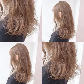 ロング カラー パーマ ヘアアレンジ メンズ キッズ 上品＆韓国風 🥀海心🥀のヘアスタイル