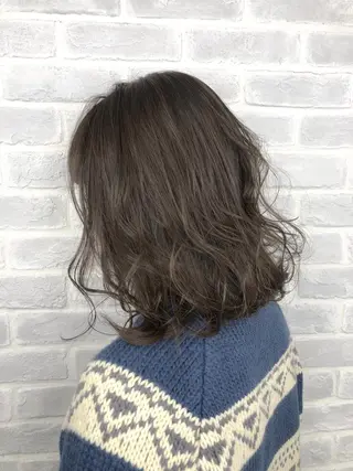 ミディアム カラー 【透明感、艶髪】西村 有司のヘアスタイル