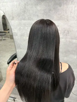 ロング 髪質改善ストレート/ 透明感カラー🥣🤍のヘアスタイル