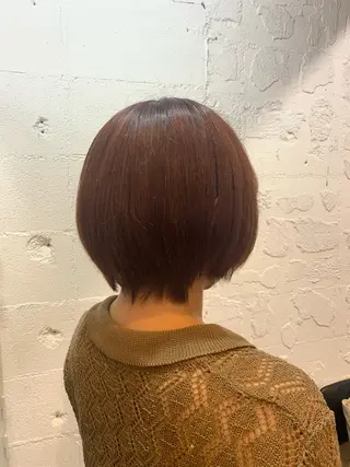 ショート 🌷ラベンダーピンク 顔まわり🌷ねいろのヘアスタイル