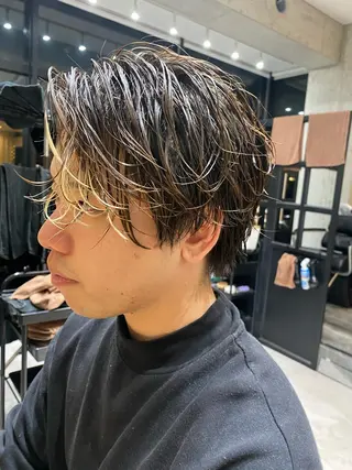 ミディアム パーマ メンズ 似合う髪型見つけます AYAKAのヘアスタイル