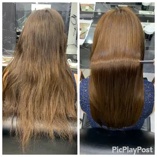 ロング 大西 魁知のヘアスタイル