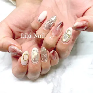 ネイル モチの良さ◉ フィルインネイル♡のネイルデザイン