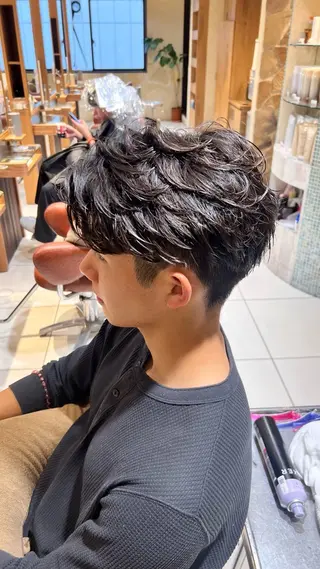 パーマ メンズ 新宿/メンズパーマ/ メンズ特化/和田瑞生のヘアスタイル