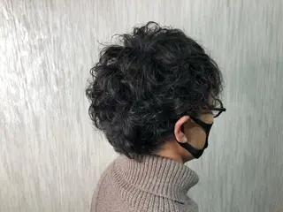 ショート パーマ メンズ 髪質改善/ストレート /半個室/大岡輝己のヘアスタイル