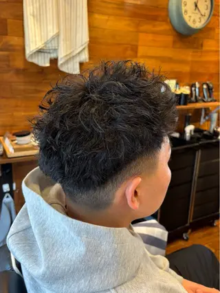 ショート パーマ メンズ 三宮メンズカット ヨシイッキのヘアスタイル