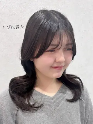 セミロング 🎀柔らか暖色カラ ー💕sayakaのヘアスタイル