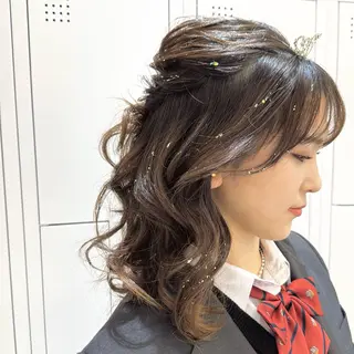 ヘアアレンジ 茶屋町透明感カラー/ レイヤー/みさきのヘアスタイル