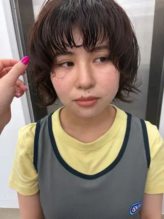 ショート パーマ Nico☺︎🎀YU レイヤー/カットのヘアスタイル