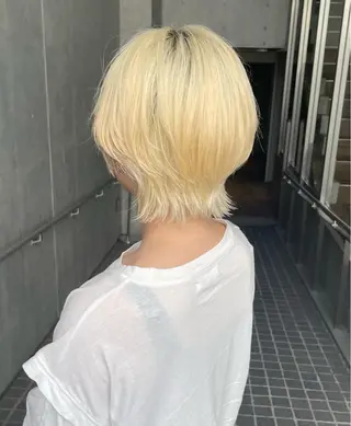 ショート カラー 🌈メンズパーマ🌈 メンズカットアリサのヘアスタイル