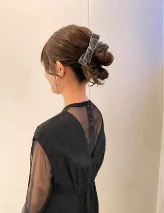 セミロング ヘアアレンジ 谷川 未来のヘアスタイル