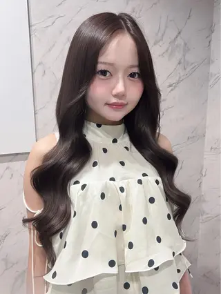 ロング HONO/韓国 ワンホン大阪エクステのヘアスタイル