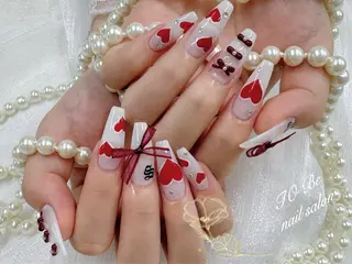 ロング Nail Salon To Be珈月のネイルデザイン