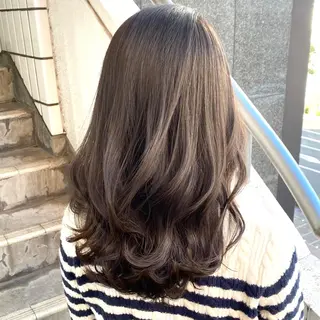 セミロング カラー 髪質改善くすみカラー 🍀/石川大輔のヘアスタイル