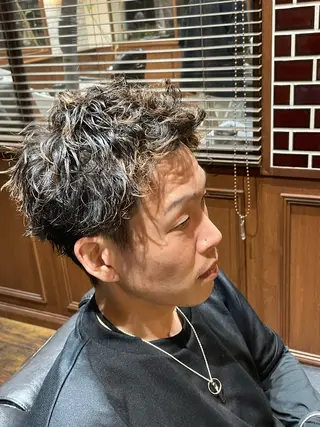 ショート パーマ メンズ EVOGUE💈森内 秀有💈メンズパーマのヘアスタイル