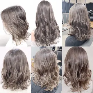 ミディアム 豊中駅3分eha レッスンモデルのヘアスタイル