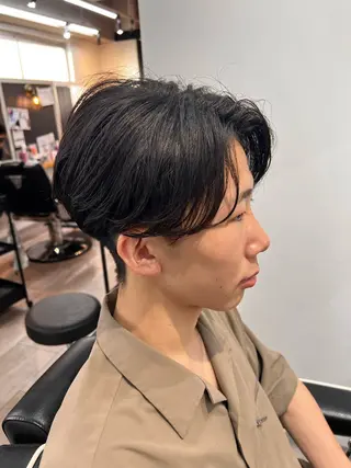 ショート メンズカット、パーマ 特化🔥🌊瀬川竜生のヘアスタイル