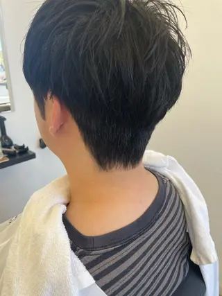 ショート センターパート/ ニュアンスパーマ正樹のヘアスタイル