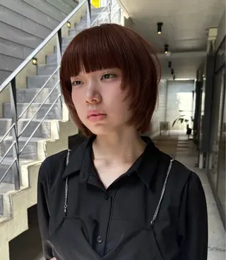 ショート カラー 🫧寒色カラー/透明 感ブラック/Risaのヘアスタイル