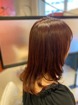 セミロング へんみ みかのヘアスタイル