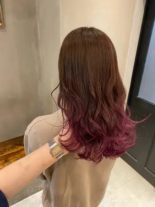 セミロング 新宿/顔周りカット +レイヤー=しずく♩のヘアスタイル