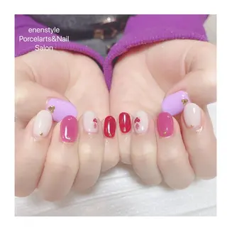 ショート ネイル 🐾enen style 🐾のネイルデザイン