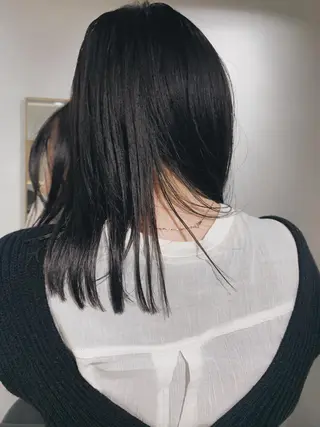 ロング カラー パーマ ボブパーマコテ巻き風 パーマNo1深江秀平のヘアスタイル