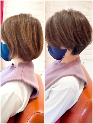 ショート カラー 大人女性ショート専門 tomodaのヘアスタイル