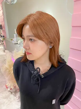 ミディアム カラー ヘアアレンジ 🌼似合わせのプロ 心斎橋/rena🌼のマツエク・マツパデザイン