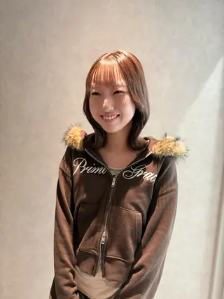 ミディアム カラー マツオカ マコのヘアスタイル