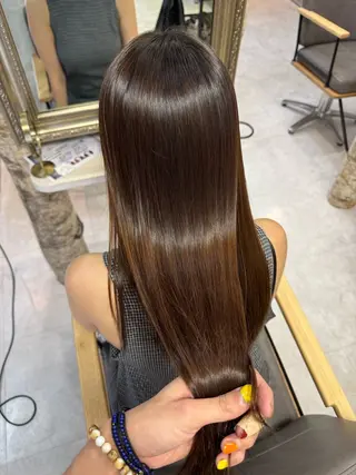 ロング カラー パーマ 髪質改善特化美容師 酸性ストレート近藤俊のヘアスタイル