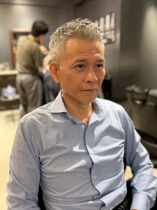ショート メンズ 💈海外イケオジヘア 💈大村大心のヘアスタイル