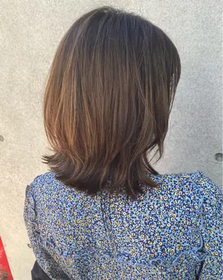 ミディアム 伸びても可愛いカラー 愛甲竜佑のヘアスタイル