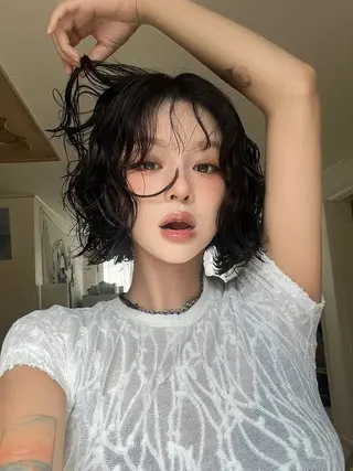 ショート パーマ Kawaguchi Ryuのヘアスタイル