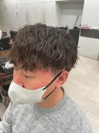 パーマ メンズ 京都河原町 メンズパーマ助川龍哉のヘアスタイル