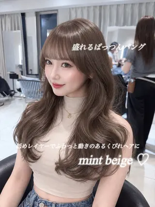 ロング カラー 韓国レイヤー×モテ髪 /MITSUKI🤍のヘアスタイル