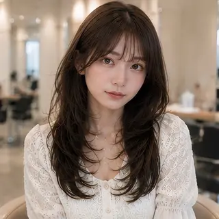 ロング 池袋/前髪/顔周り 🎀髪質改善おばかんのヘアスタイル