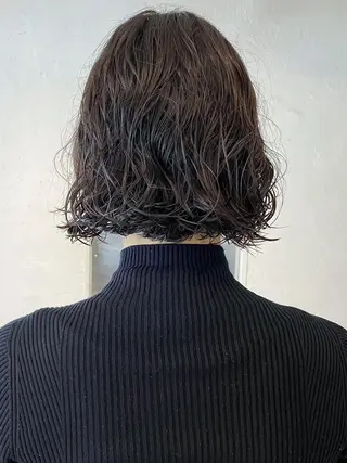 ミディアム カラー パーマ ヘアアレンジ ITbyALBUM 中野店のヘアスタイル