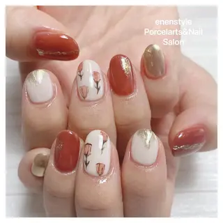 ミディアム ネイル 🐾enen style 🐾のネイルデザイン