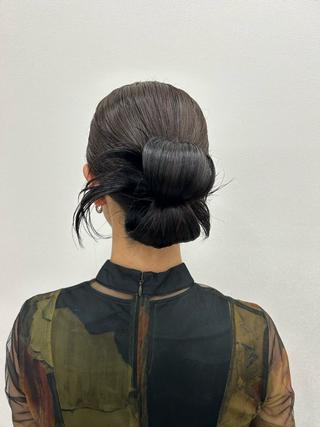 セミロング ヘアアレンジ 酸性ストレート/ ボブ/暖色/リコのヘアスタイル
