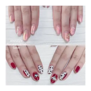 ミディアム ネイル 🐾enen style 🐾のネイルデザイン