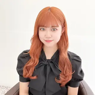 ロング カラー 🩵ブリーチカラー MIORI🩵のヘアスタイル