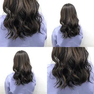 ミディアム カラー パーマ ヘアアレンジ メンズ キッズ 上品＆韓国風 🥀海心🥀のヘアスタイル
