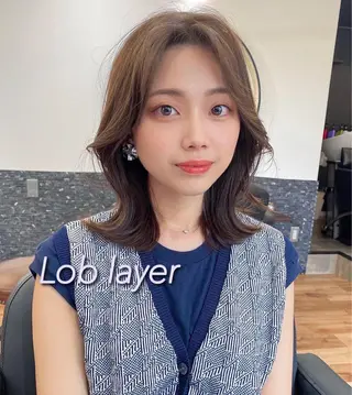 ミディアム カラー 似合わせレイヤー 🇰🇷荒木洋文のヘアスタイル