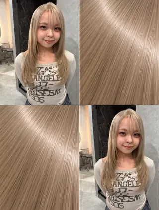 ロング カラー 色落ちまで盛れる 💟まなみのヘアスタイル